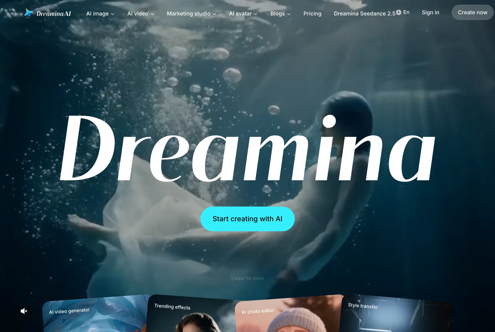 главная страница Dreamina